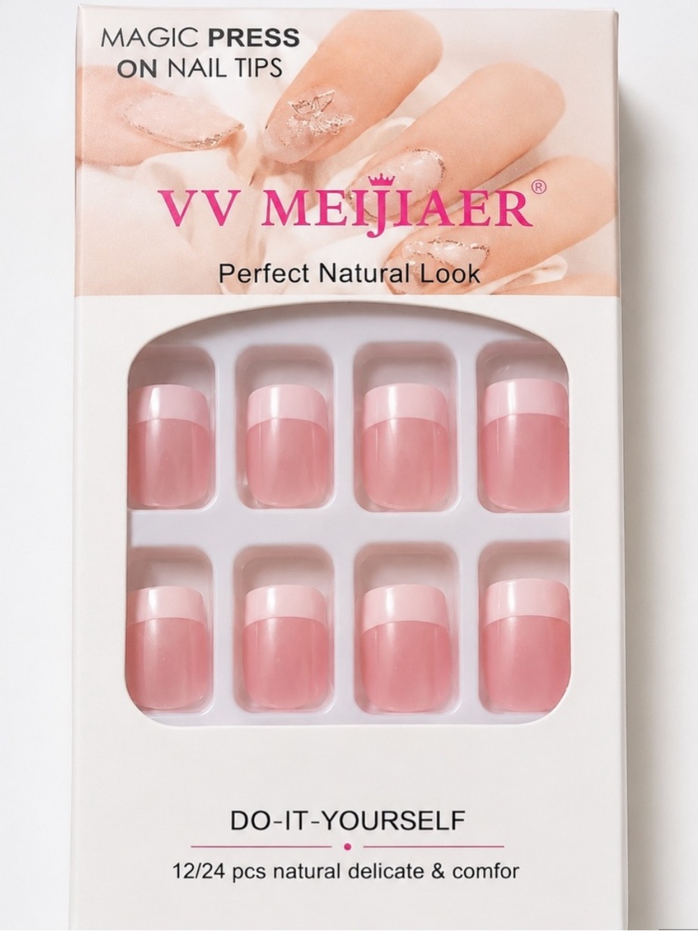 5 Pack Press On Nails Bundle French Tip Leopard Nude Black NEW - Picture 5 of 7